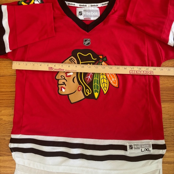 CHICAGO BLACKHAWKS Reebok Hockey Jersey Youth L/XL #88 Patrick Kane NHL Sports - Picture 6 of 7